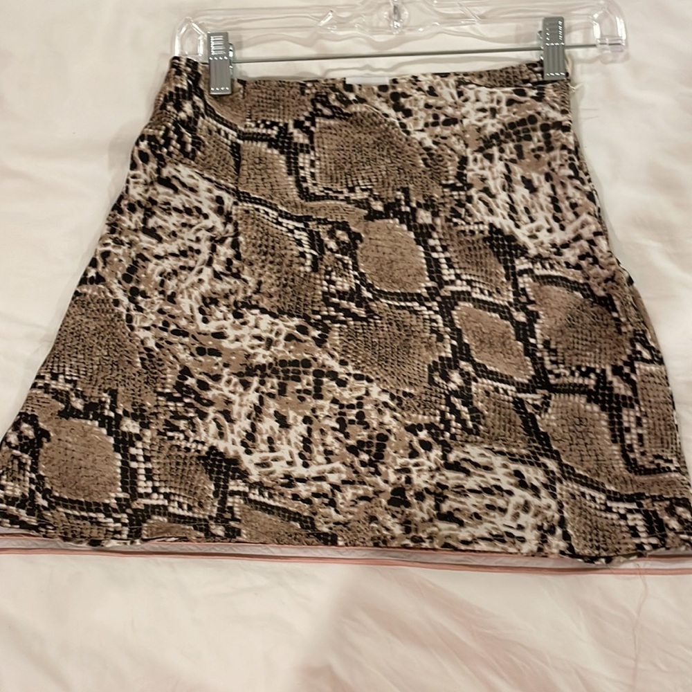 princess polly snakeskin skirt